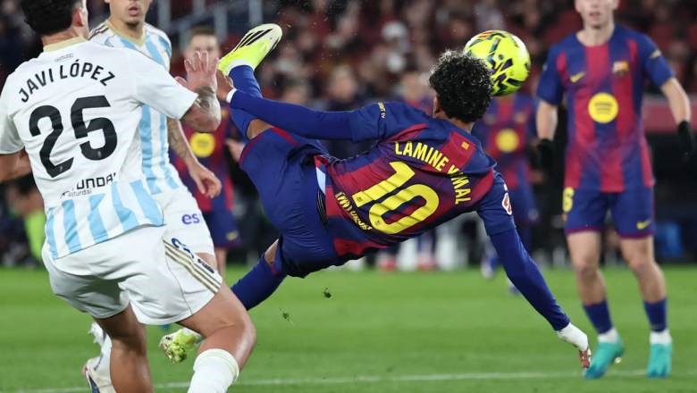 Yamal scored a stunning goal in Barcelona&rsquo;s win over Real Oviedo