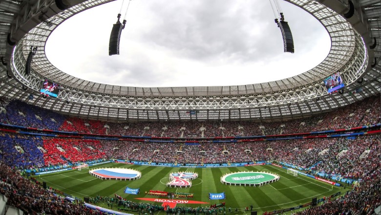 Luzhniki during the opening match of the 2018 World Cup