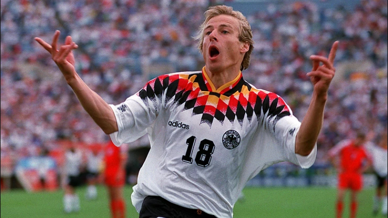 Klinsmann was one of Germany&rsquo;s most prolific strikers in the 1990s