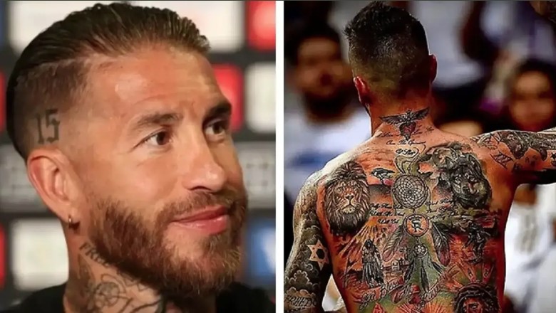 Ramos is seen as one of the most stylish and handsome players, with a unique collection of tattoos