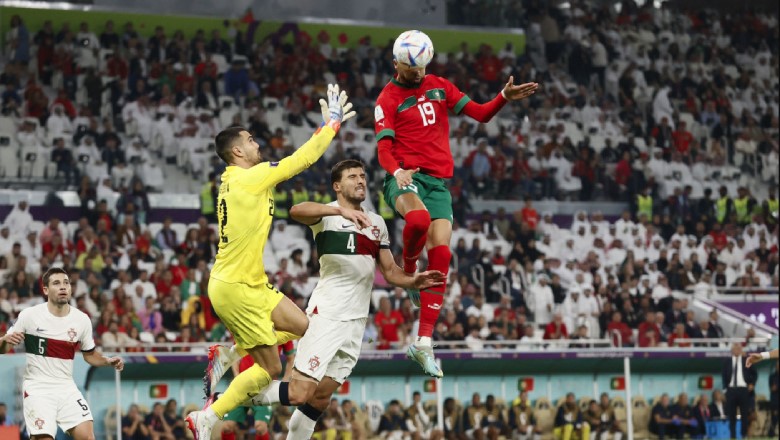 Historic World Cup glory was secured by the towering 2.78m header from En-Nesyri