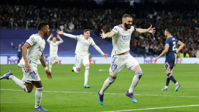 PSG suffered a historic 17-minute Benzema hat-trick