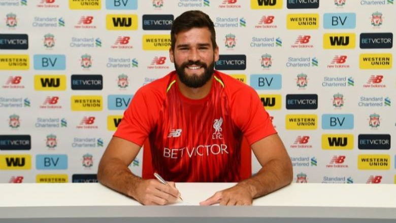 Liverpool invested &pound;66.8 million to secure Alisson from AS Roma in 2018