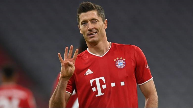 Lewandowski recorded 344 goals during his Bayern career