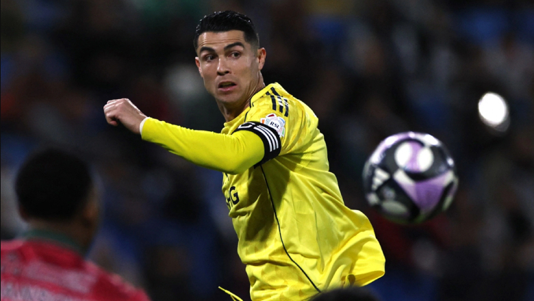 Leading the line for Al Nassr, Ronaldo uses his physical strength to remain the league's top threat