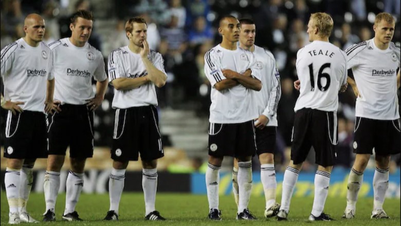 A somber atmosphere as Derby County faced the earliest relegation in history with 6 rounds to spare